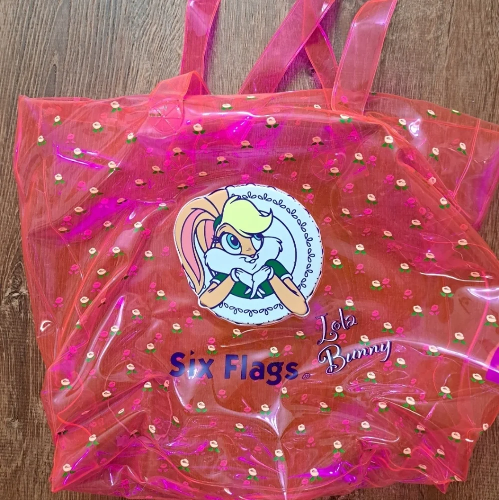 Vintage 1999 Lola Bunny Six Flags Pvc Bags
